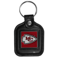 Kansas City Chiefs Square Leatherette Key Chain